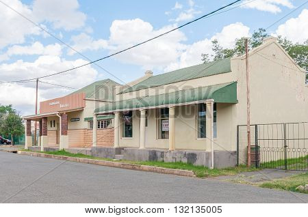 EDENBURG SOUTH AFRICA - MARCH 8 2016: Empty buildings in Edenburg a small town in the Free State Province a symptom of the decline of rural areas