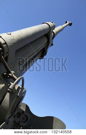 Cannon Barrel-The World War II. National Memorial Hrabyne / Cannon Barrel from World War II in the National Memorial Hrabyne