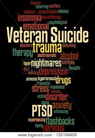 Veteran Suicide, Word Cloud Concept 3