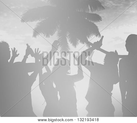 Party Celebration Friendship Beach Festival Concept