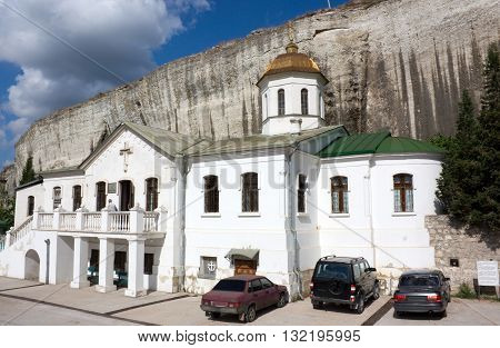 SEBASTOPOL, CRIMEA -AUGUST 13, 2012 : Inkerman cave monastery.