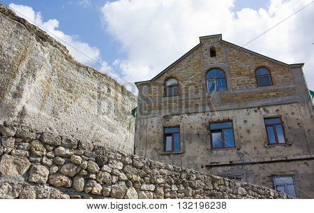 SEBASTOPOL, CRIMEA -AUGUST 13, 2012 : Inkerman cave monastery.