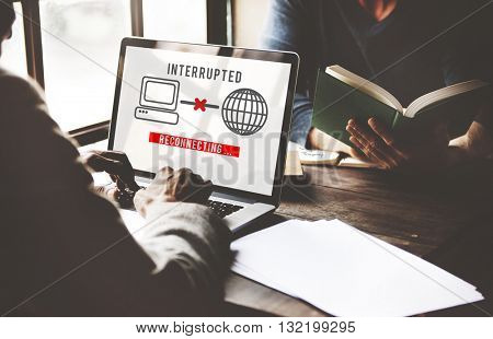 Interrupted Change Break Blocks Effect Fail Stop Concept