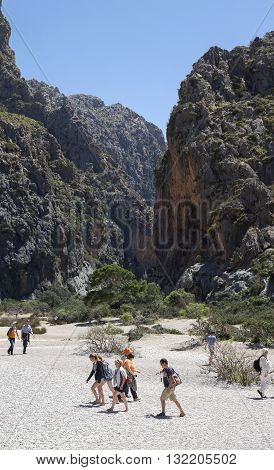 POLLENCA BALEARIC ISLANDS SPAIN -Mai 03 2016 Majorca Island 
