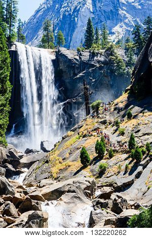 Vernal Falls, Yosemite National Park, California, Usa