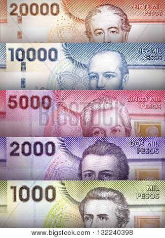 Chilean Peso Background