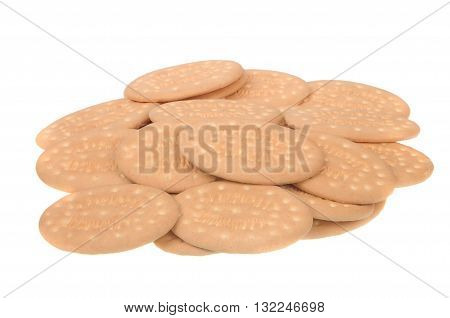 A close up of Milk Arrowroot Biscuits