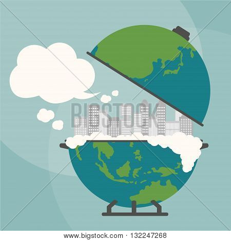 illustration of business city building abstract vector