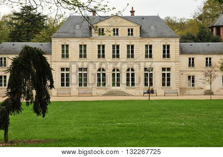 Evreux France - april 29 2016 : the Trangis castle in spring