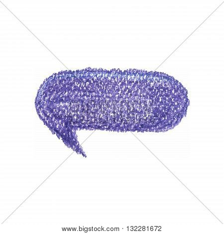 Violet bubble vector symbol in pastel colour