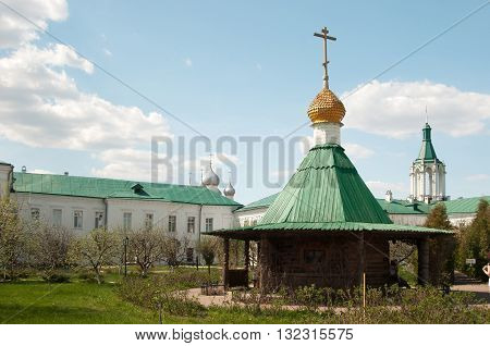 ROSTOV RUSSIA MAY 08. 2016: - Rostov the Great Spaso-Yakovlevsky Dmitriev monastery saint spring