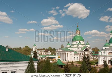 ROSTOV RUSSIA MAY 08. 2016: - Rostov the Great Spaso-Yakovlevsky Dmitriev monastery The Cathedral of St. Dimitry Of Rostov