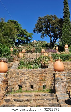 Rayol Canadel sur Mer France - april 18 2016 : public garden in spring