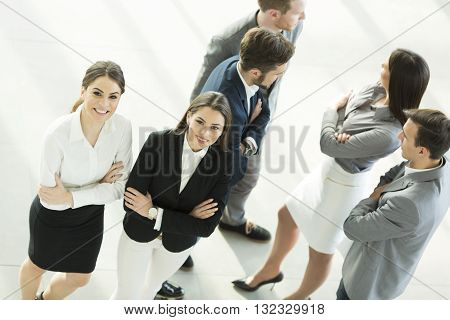 Young People In The Office Photographed From Above
