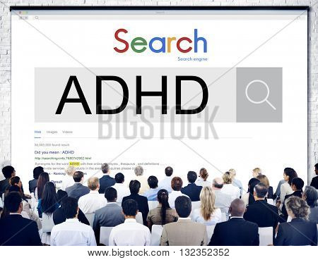 Attention Deficit Disorder Hyperactivity Concept