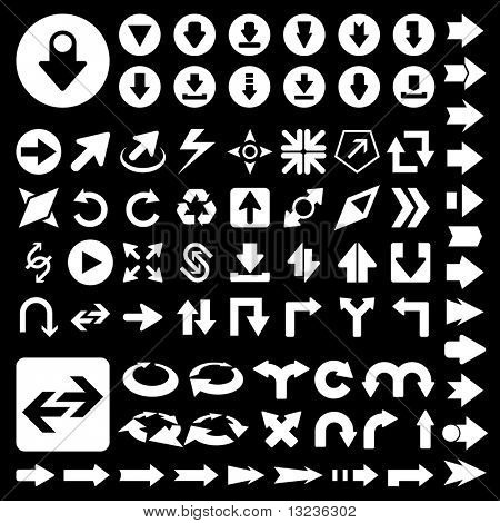 Набор стрел. Векторные иллюстрации.