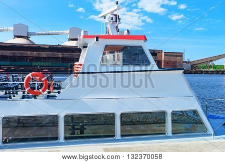 Excursion Ferry On The Venta River In Ventspils