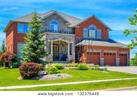 Custom built luxury house in the suburbs of Toronto, Canada.