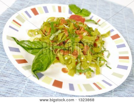 Fettuchini Basilikum
