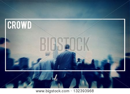Crowd Audience Large Group of People Unstructured Concept