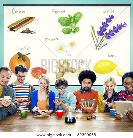 Health Healthcare Lyfestyle Natural Vitamins Concept