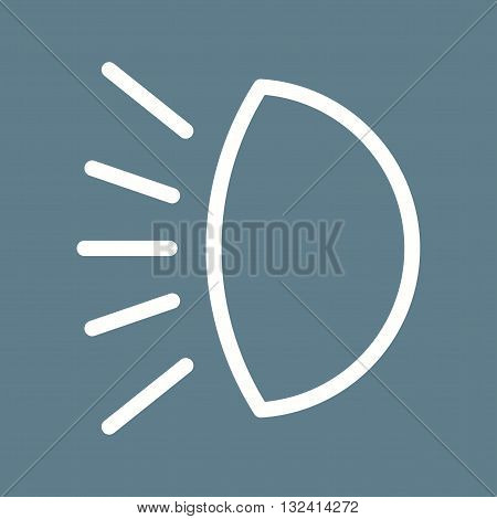 Car, headlight, light icon vector image. Can also be used for car servicing. Suitable for use on web apps, mobile apps and print media.