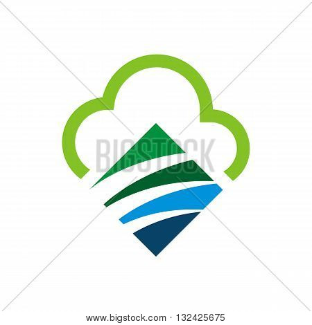 design cloud icon networking shape symbol vector