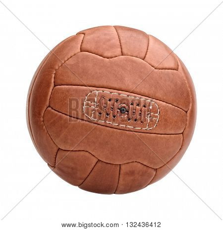 vintage leather classic fooball ball