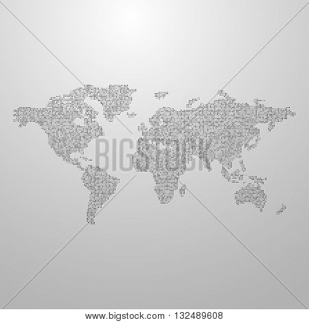 vector illustration of a world map. infographics element design. world global communication infographic concept. international communication concept. infographic vector map. halftone vector world map