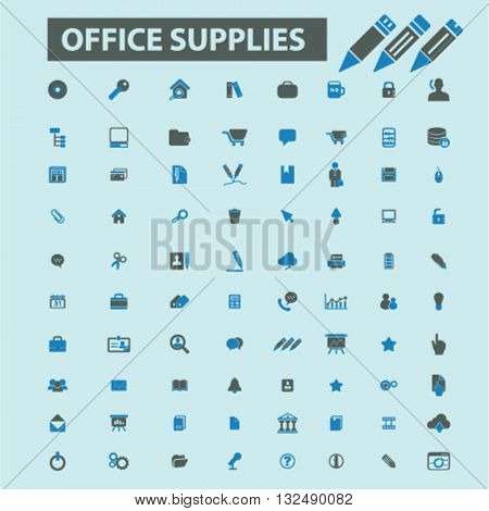 office supplies icons
