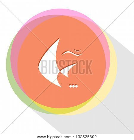 fish. Internet template. Vector icon.