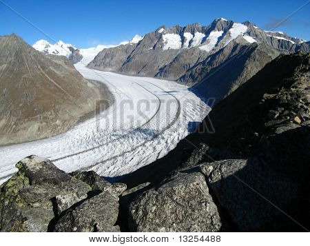 Highway Aletsch glacier