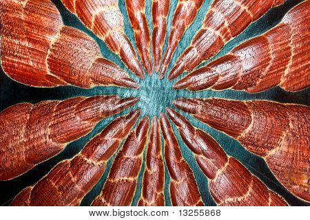 Legno rosso nero