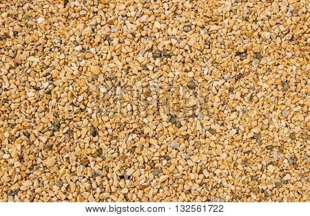 small stone rubble. Multicolored rubble lawn. top view