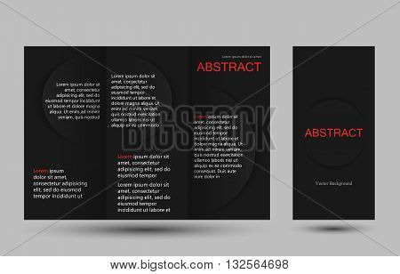 Strict simple design templates collection for banners, flyers, placards and posters. Vector