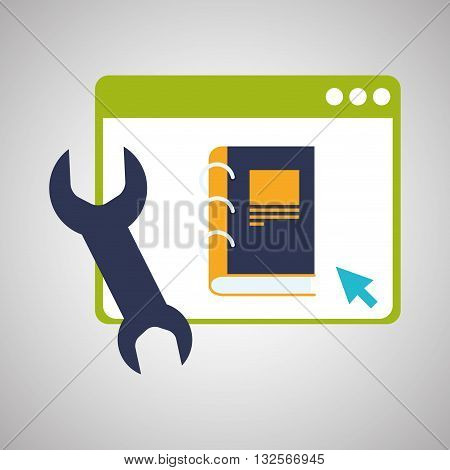 Blogging concept with icon design, vector illustration 10 eps graphic.