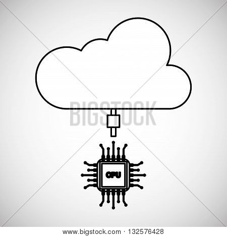 Technology concept with icon design, vector illustration 10 eps graphic.