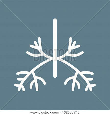 System, health, lungs icon vector image. Can also be used for human anatomy. Suitable for mobile apps, web apps and print media.
