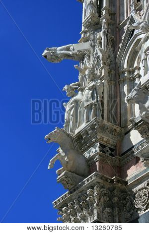 Détail de la cathédrale de Sienne