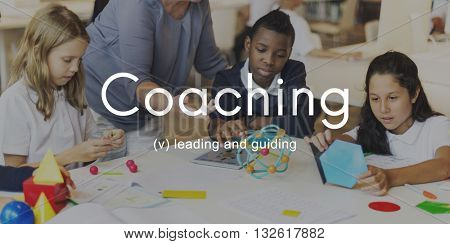 Coaching Educating Instructor Management Concept