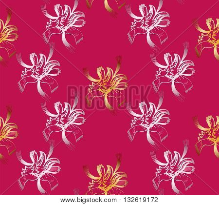 Vector Illustration. Seamless Abstract Floral Pattern. Exclusive Decoration Suitable for textile fabric and packaging