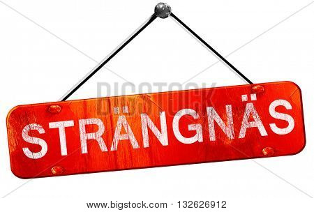 Strangnas, 3D rendering, a red hanging sign