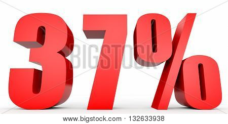 Discount 37 Percent Off. 3D Illustration.