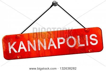 kannapolis, 3D rendering, a red hanging sign