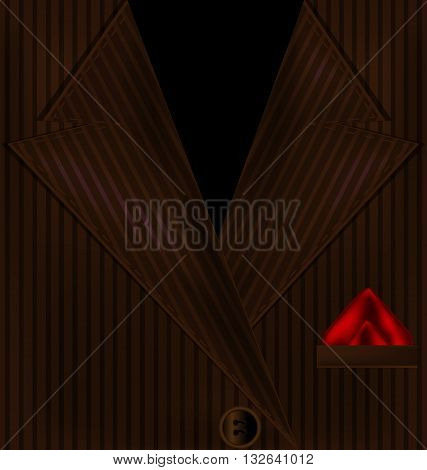 dark backround and the brown male costume
