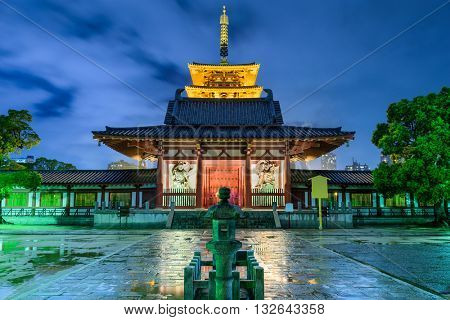 Shitennoji Temple in Osaka, Japan.