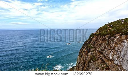 A mountain gorgeous oceanfront Atlantic, gorgeous landscape.