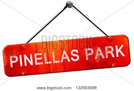 pinellas park, 3D rendering, a red hanging sign