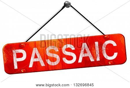 passaic, 3D rendering, a red hanging sign
