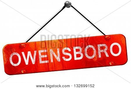 owensboro, 3D rendering, a red hanging sign